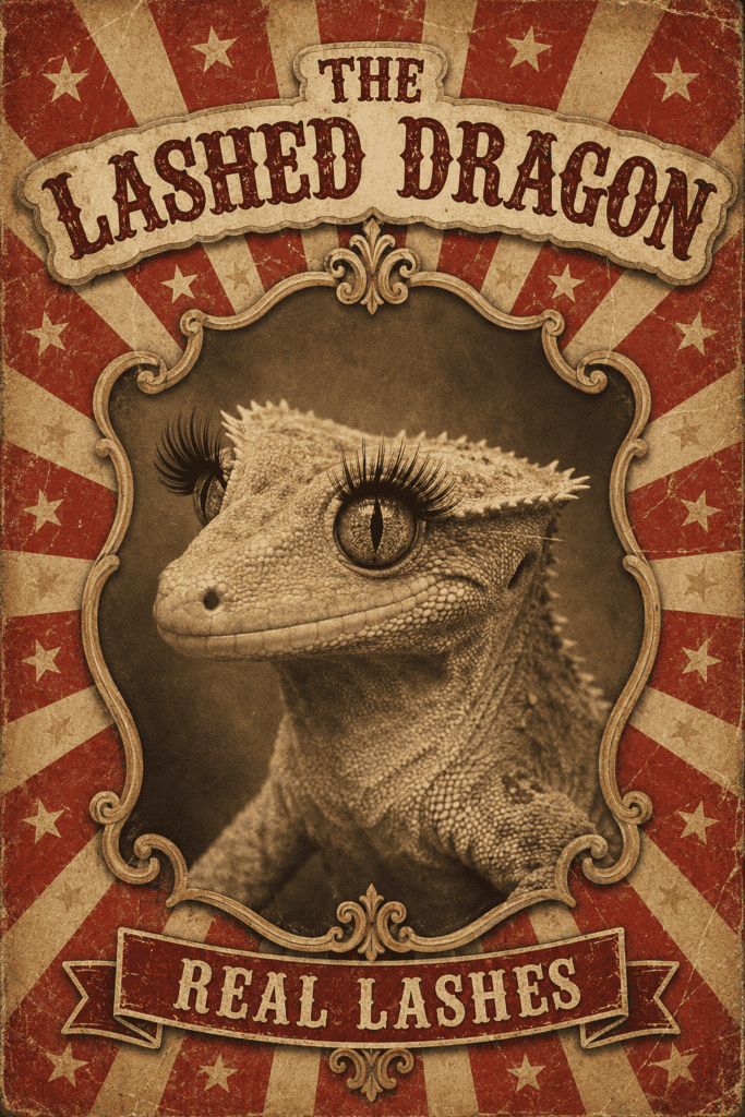 circus gecko real lashes